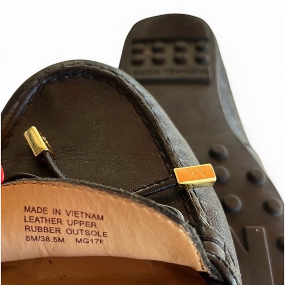 Michael Kors Daisy Leather Moccasin Loafer Black Size 8 - Picture 6 of 6